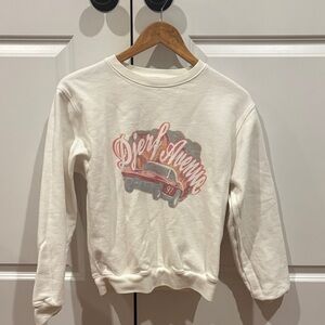 Djerf Avenue Cream Graphic Sweater
